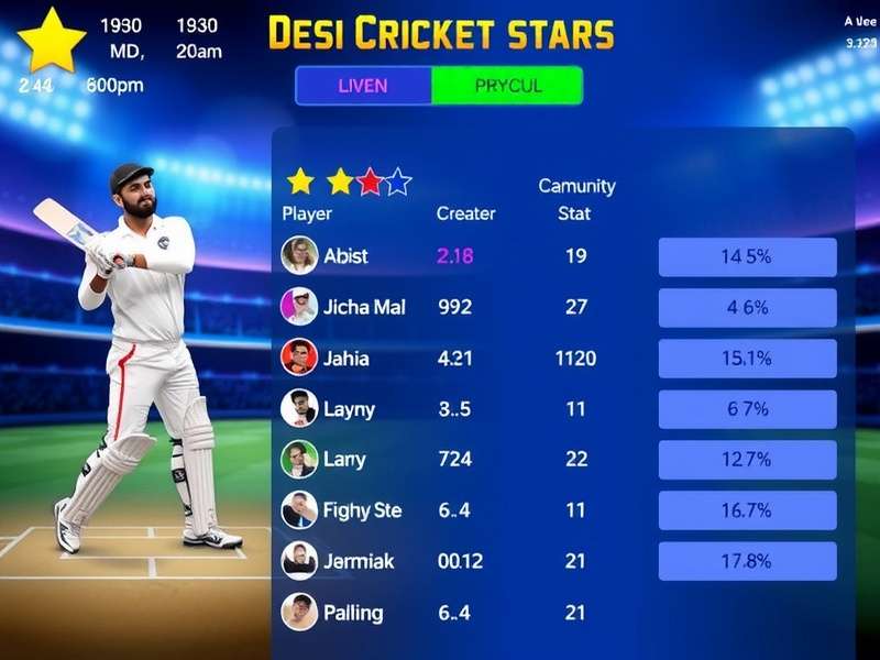 Desi Cricket Stars gameplay screenshot