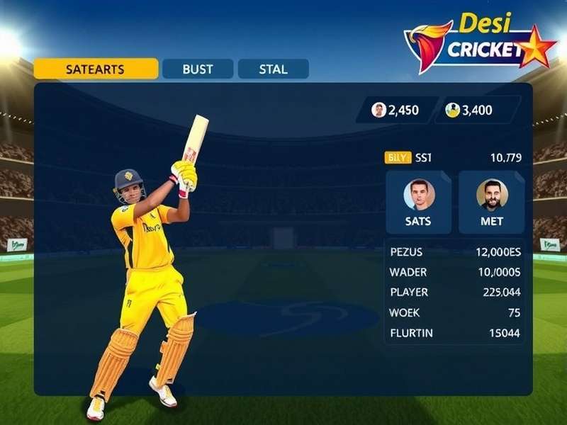 Desi Cricket Stars player statistics graph